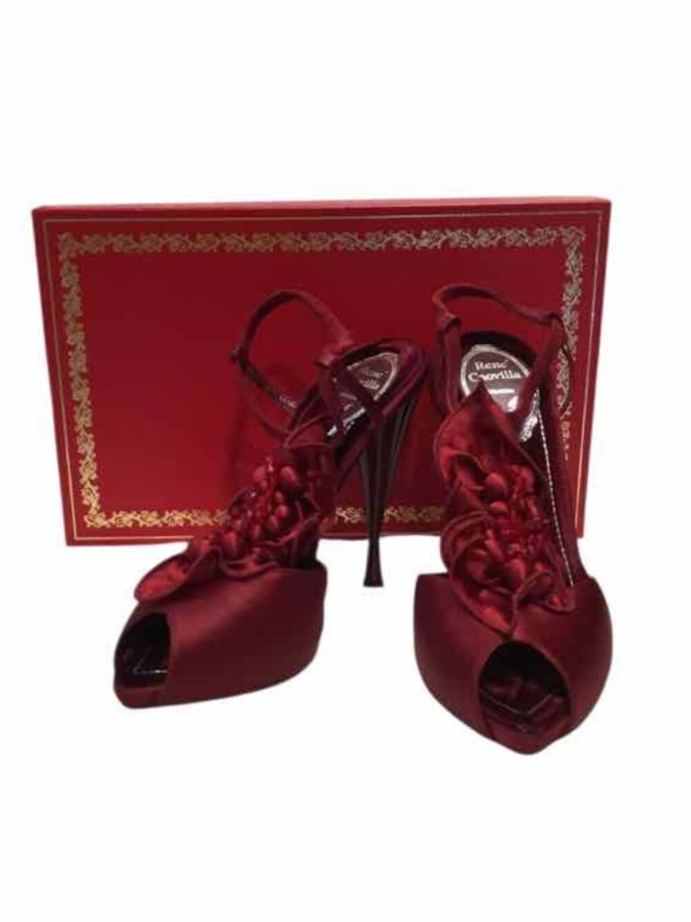 Rene Caovilla Burgandy Size 38 Shoes